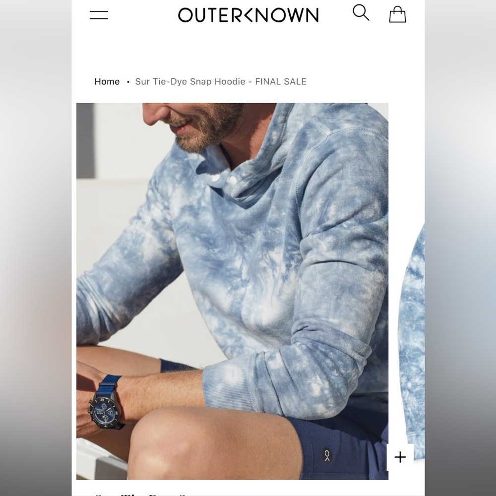 Outerknown tie dye hoodie